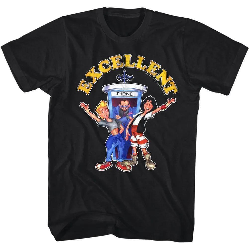 Bill And Ted Excellent Cartoon Retro Comedy Movie Unisex T Shirt